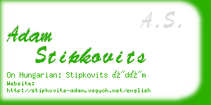 adam stipkovits business card